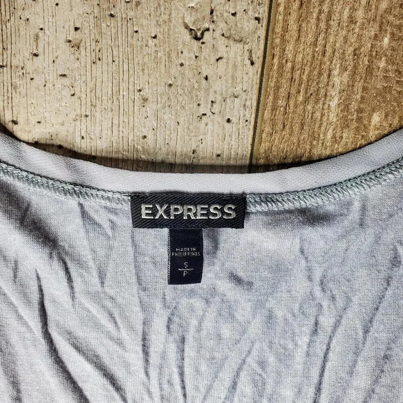 Express Embellished Silver Sequin Women's Sleeveless Blouse Tank Top Size Small - Picture 4 of 13